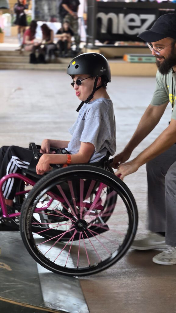 Marshall Riding a WCMX Chair