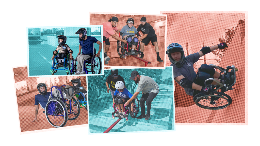 WCMX riders in various skate poses